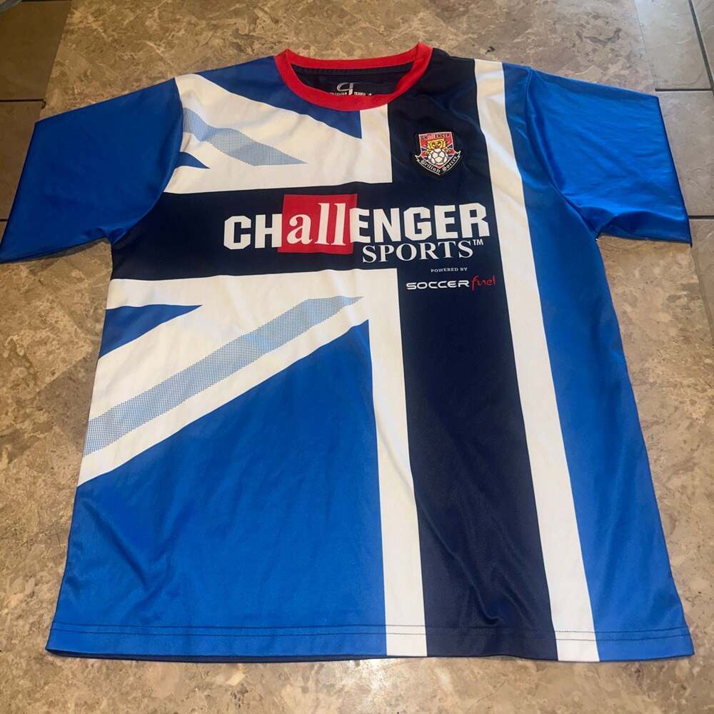 Challenger Teamwear British Soccer Jersey Athletic Top Size M